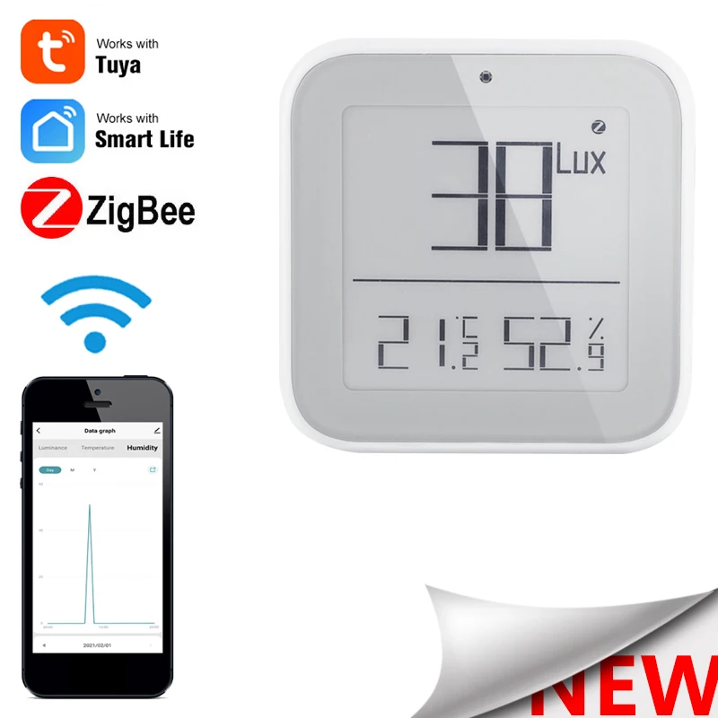 

Home Wireless Indoor Outdoor Thermometers Electronic Refrigerator Thermometer Temperature Measuring Device With Smart Life App