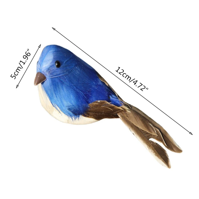 

12pcs Simulation Birds Artificial Feather Foam Doves Wedding Valentines Day X6HD