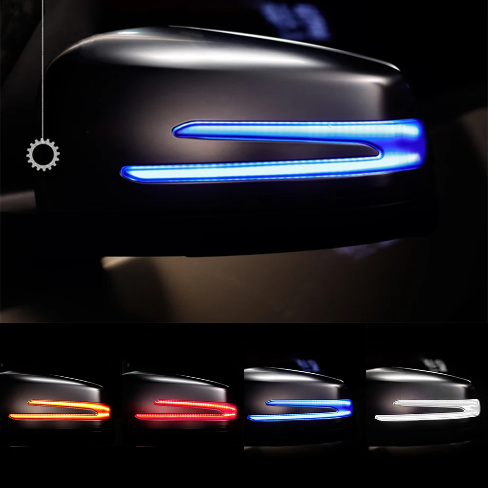 

LEEPEE 1Pair LED Car Rear View Mirror Light Indicator Blinker Turn Signal Light LED For BENZ W221 W212 W204 W176 X156 C204 C117