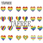 TAFREE красочные технические акриловые серьги для женщин и мужчин, серьги-Клипсы из эпоксидной смолы, зажимы для ушей, необычные ювелирные изделия