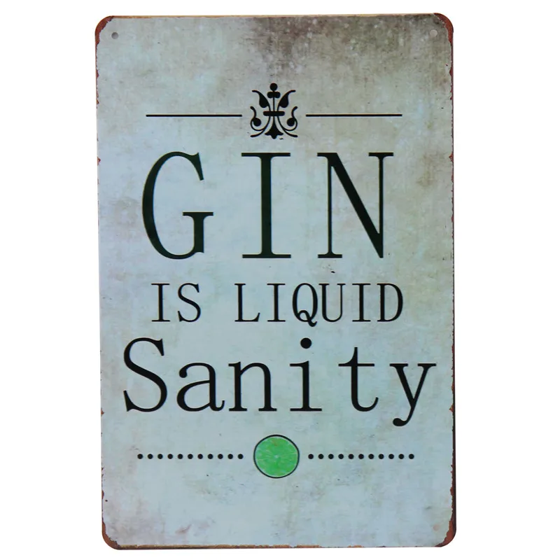 30x20 см надпись Hope Love Life Family GIN жестяной знак Tintin Bar Pub Cafe декор для стен в винтажном