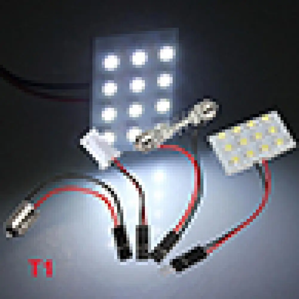 

12/24/36/48 LED 3528 SMD Car Light Panel T10 Festoon BA9S Adapter Long Service Life Stable Performance Light Weight
