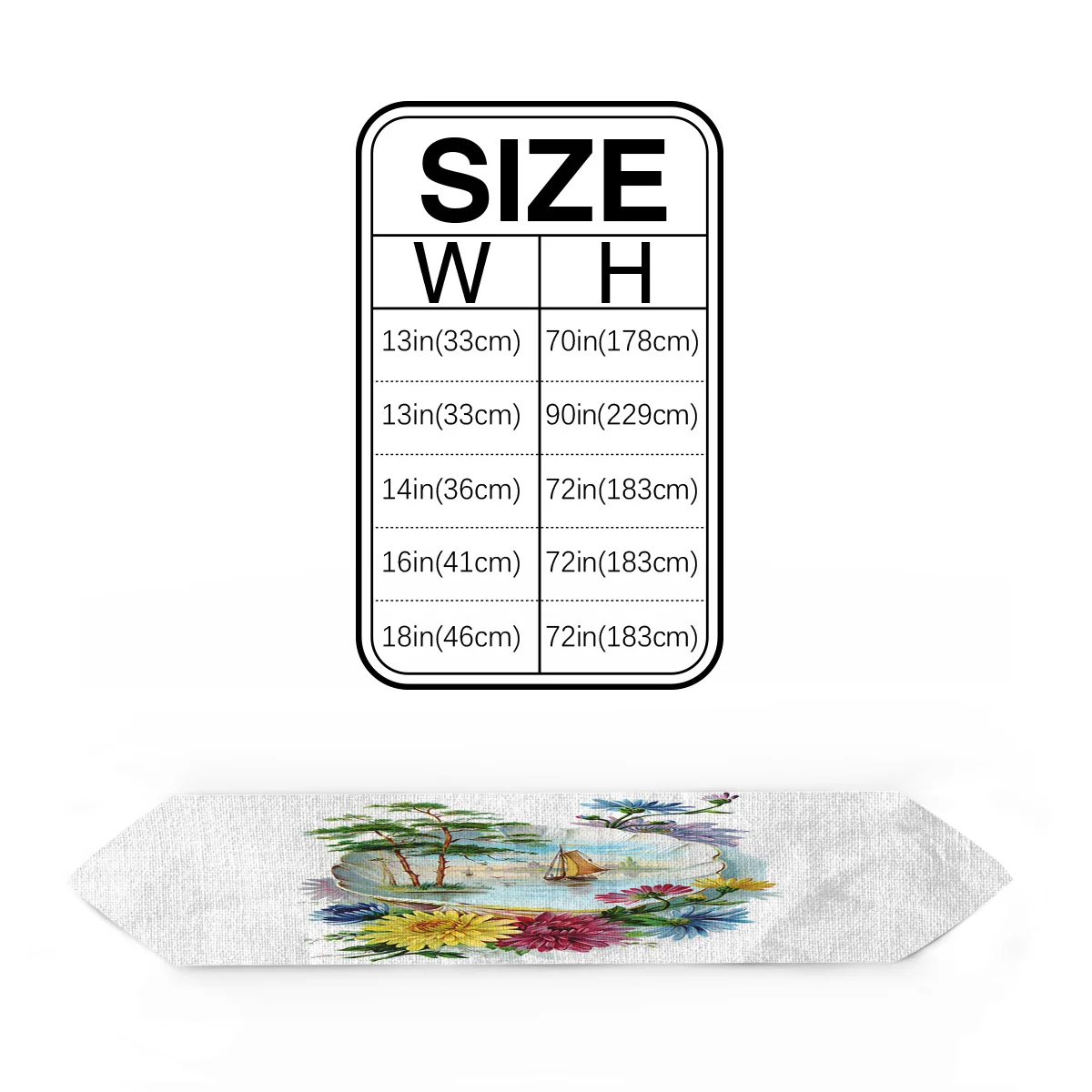 Настольная дорожка s Современная фантазия страны чудес цветы натуральная