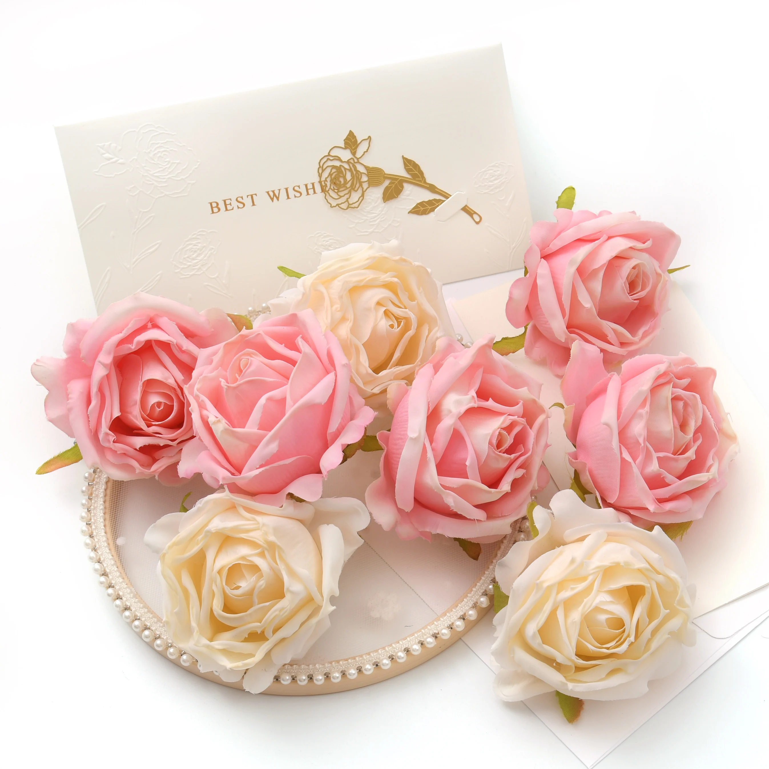 

Искусственные белые розы для свадебного украшения, венок «сделай сам», Подарочная коробка, скрапбукинг, искусственные цветы, 6 см/20 шт.