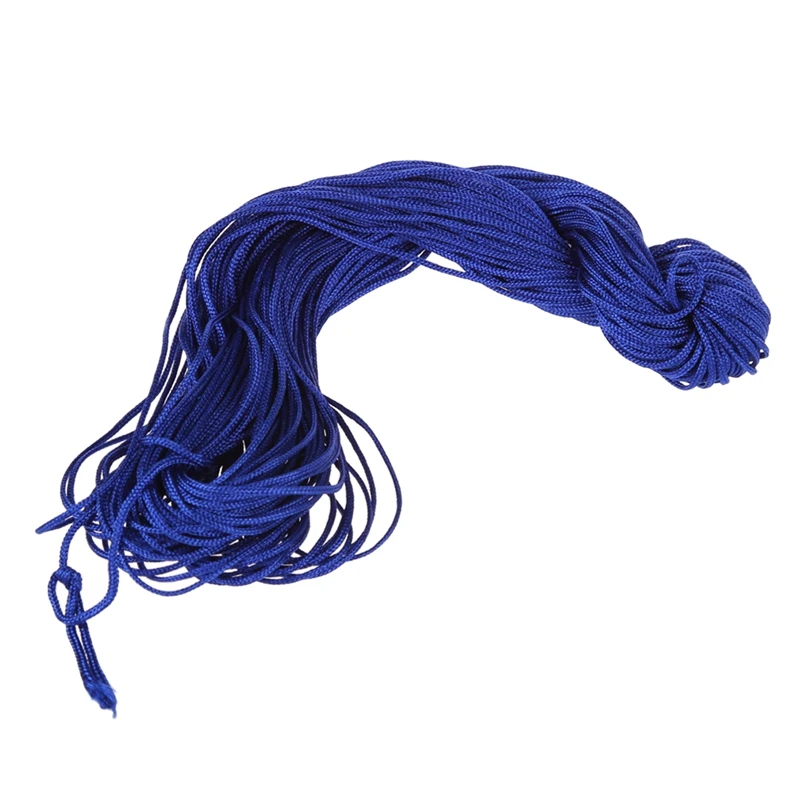2 рулона 25 м нейлоновый шнур нить китайский узел Макраме Rattail браслет Плетеный