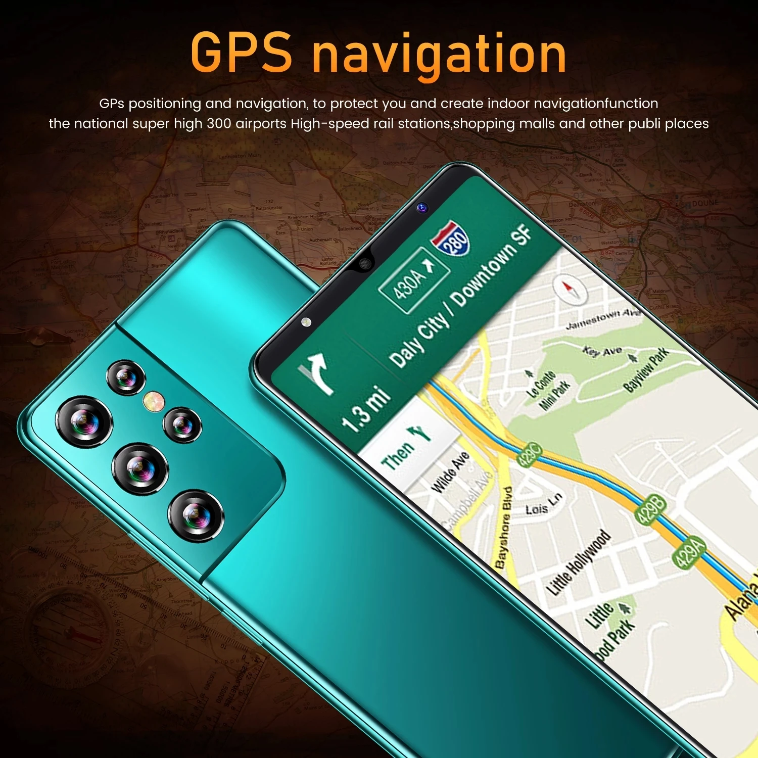 

Global version Galay S21 Ultra smartphones Ram 16GB+ Rom 512GB android mobile phoens 6.1HD inch 5000mAh cellphones 10-core