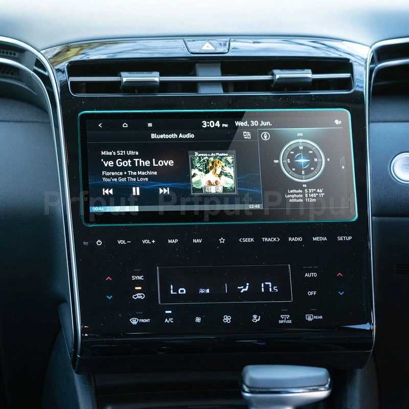 Car Protective Tempered Glass Screen Sticker For Hyundai Tucson Elite 2021 10.25 inch inch car gps Navigation radio AU Version