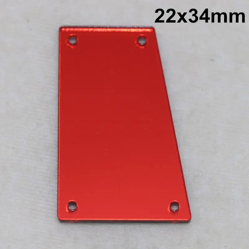 Светлый Сиам acryl ic зеркало пришить Стразы DIY Flatback зеркало акрил пришивные стразы с отверстиями для шитья - Цвет: A27-22x34