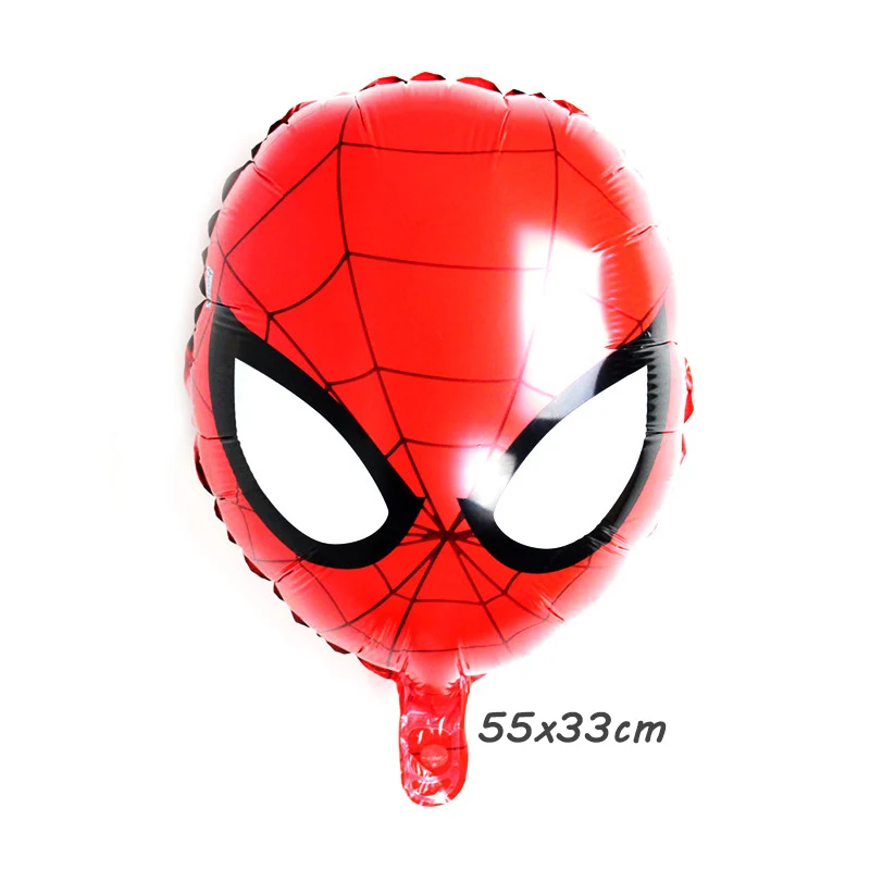1pc spiderman head 5 шт. воздушные шары из фольги Человека-паука с гелием 3" шар с номером Гелиевый шар мультяшный герой детские игрушки Воздушные шары Декорации дня рождения Globos - Цвет: 1pc spiderman head