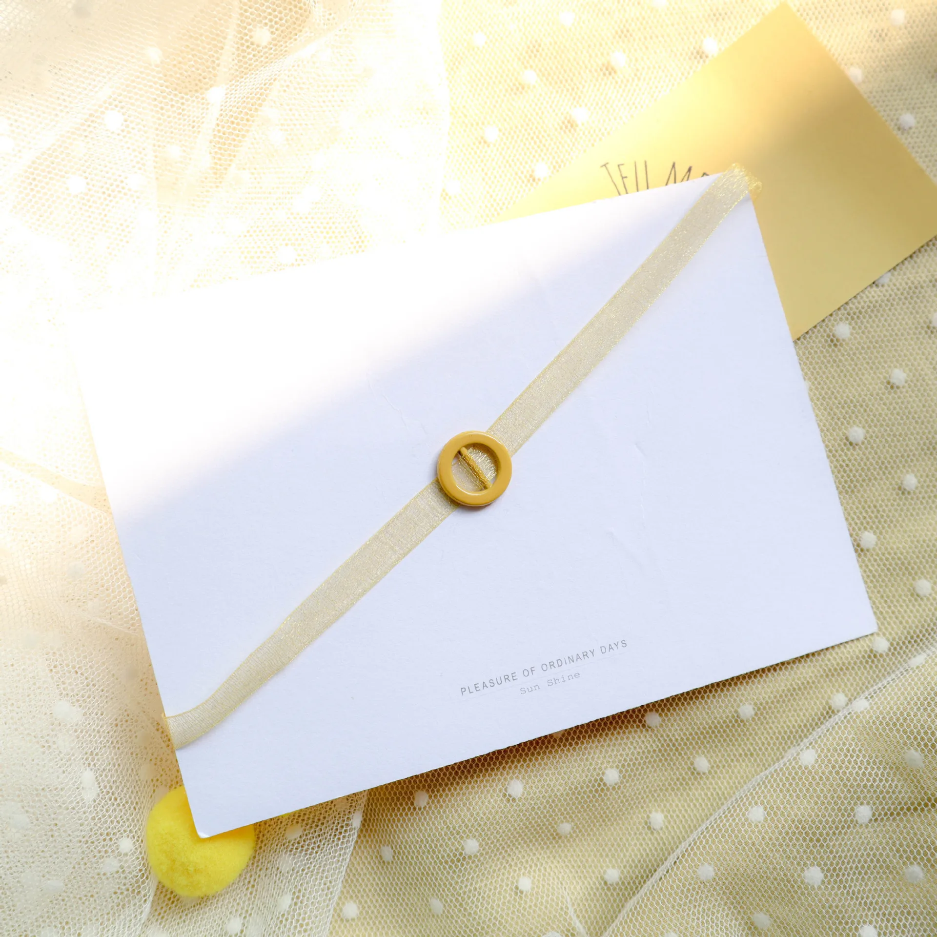 Новинка короткая Милая желтая цепочка для ключицы Kpop простая с вырезом модные