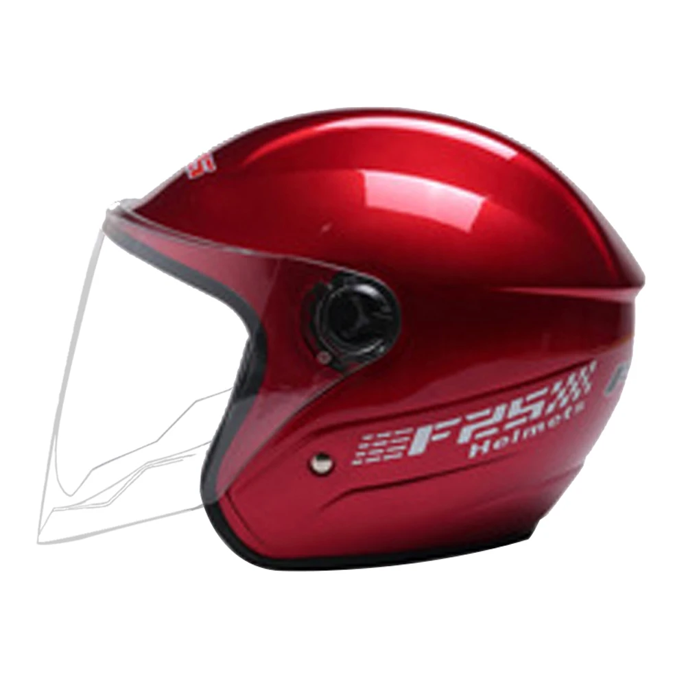 Красный Мотоциклетный шлем с открытым лицом Capacete Para Motocicleta шлем для скутера, гонок, мотокросса, мотошлемы Casco - Цвет: Красный