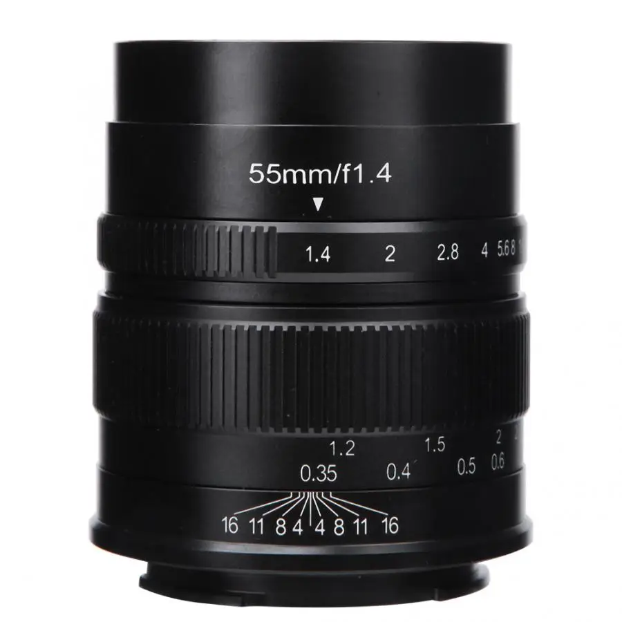 Объектив с большой диафрагмой 7artisans 55 мм F1.4 объектив ручной фокусировкой и