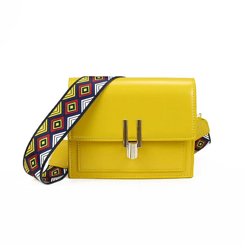 2019 Новые Роскошные Модные Красочные Широкие ремешки сумки через плечо известный