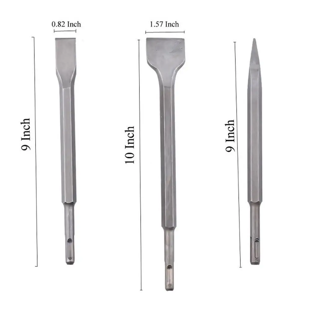 3 шт. Многофункциональный плоский коленчатый точечный долото сверло Набор для SDS