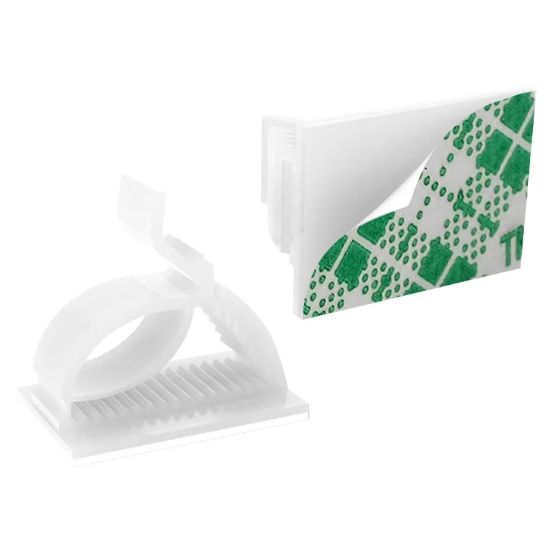 

10-20Pcs Self Stick Wire Organizer Cable Clip Buckle Office Desktop Fixer Fastener Holder Adjustable Data Line Winder Clamps