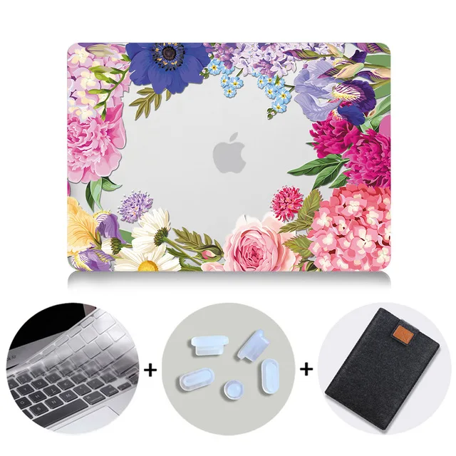 MB17 МТТ Акварель Цветы Crystal Case для Macbook Air 13 дюймов retina A1932 для apple macbook pro 13 15 Touch Bar A1989 A1990 - Цвет: MB17