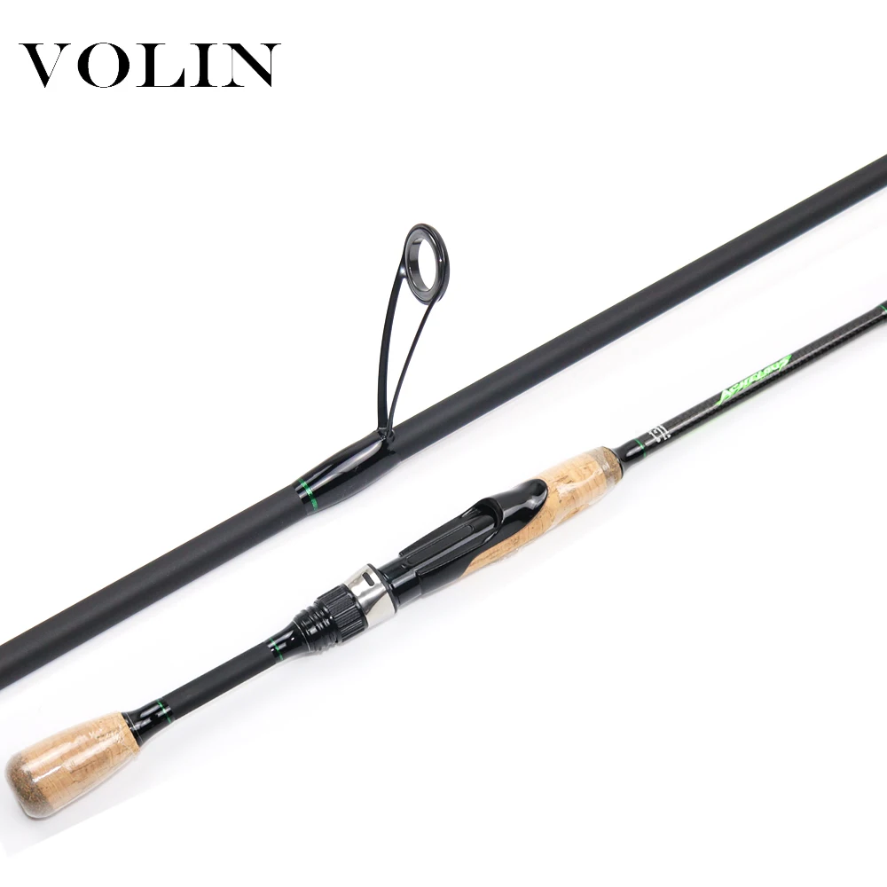 

VOLIN Spinning Trout Fishing Rod Fast Action 644UL 704UL 734L Spinning Carbon Handle Fishing Rod for Pike Fishing Tackle Perch