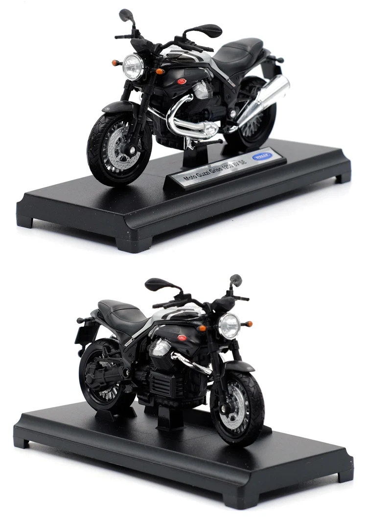 Welly 1:18 MOTO GUZZI GRISO 1200 8V Литая модель мотоцикла Рабочая короткопоглотитель игрушка для детей подарки коллекция игрушек