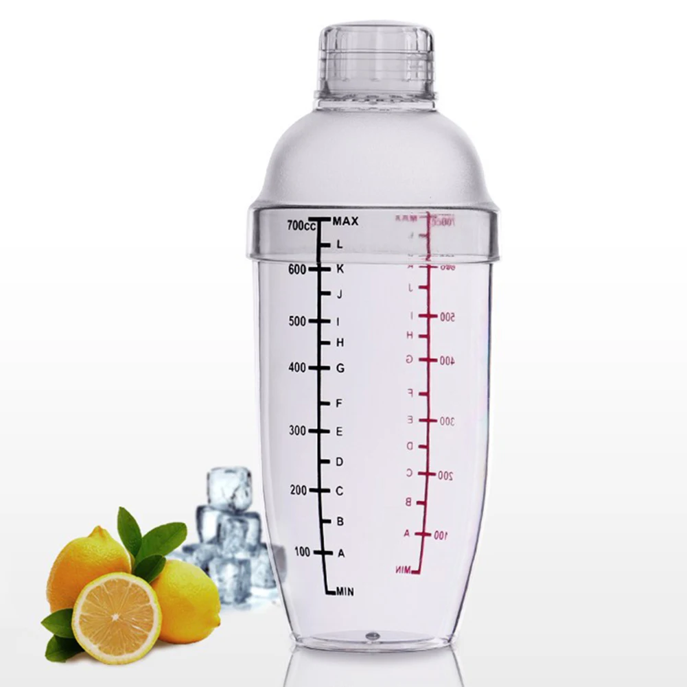 350/500/700/1000ml прозрачный шейкер Нержавеющая сталь смеситель для вина бара