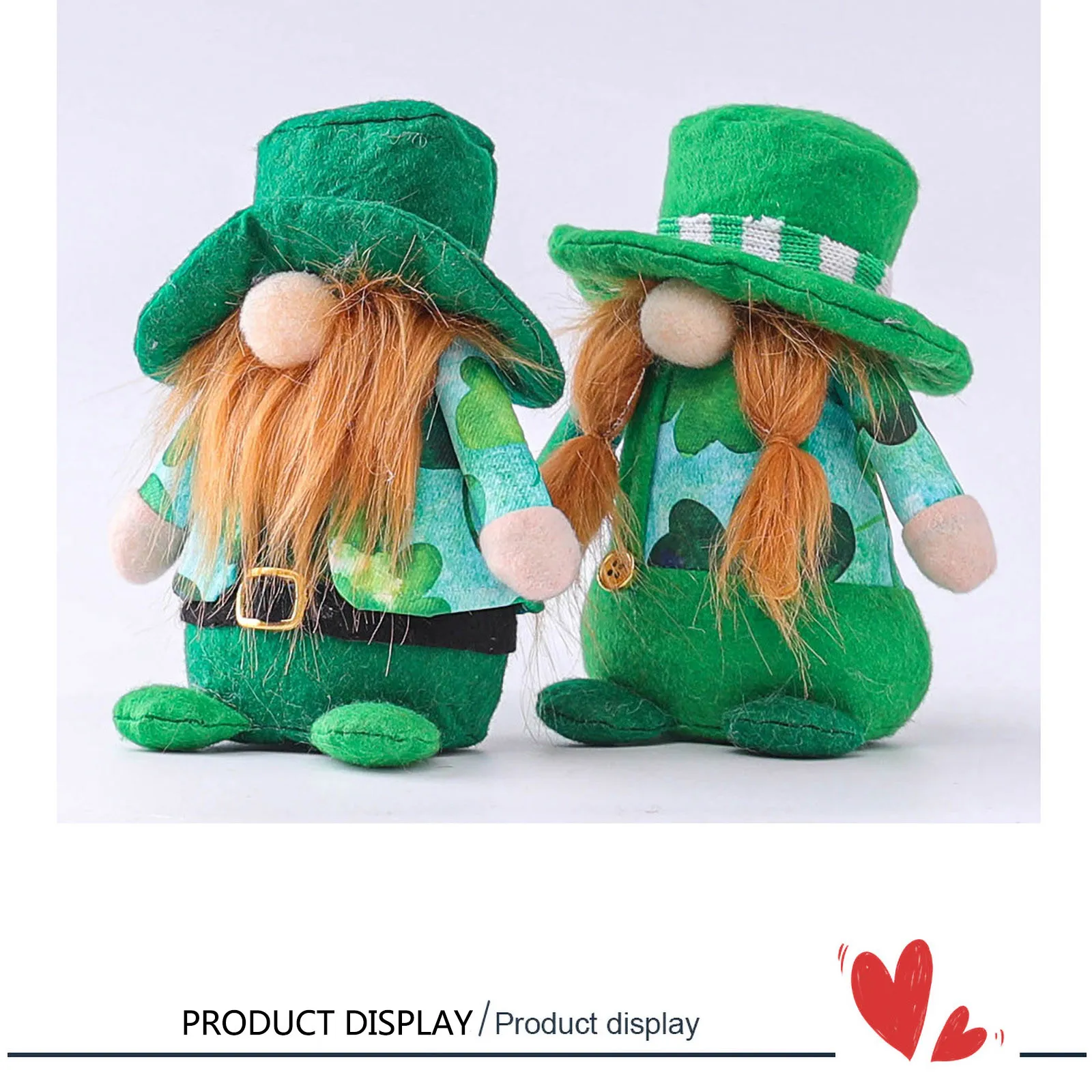 Rish Day St. Patrick's Faceless Doll Rudolph Decoration Plush Toy Room Desktop Decorations Lover Gift 2021 New Hot Sale | Дом и сад