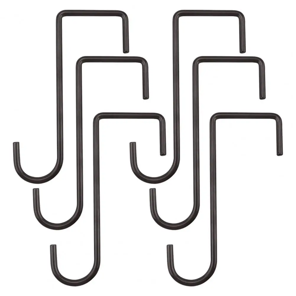 

6Pcs/Set Iron Fence Hooks Corrosion Resistant Load Bearing Hanging Design Garden Plant Basket Holder Fence Tool