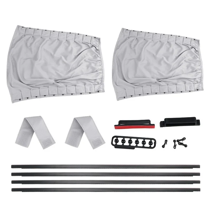 

2 Pieces/Set of Car Window Curtain Aluminum Alloy Sunshade Window Glass Side Window Sunshade