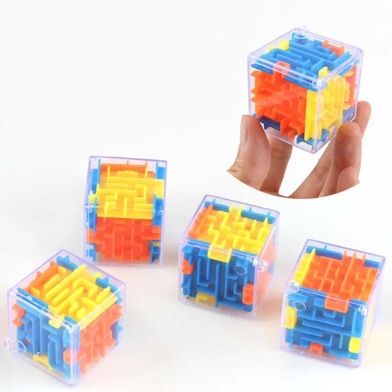 

2021 Забавный 3D лабиринт магический куб головоломка скоростной куб головоломка игра лабиринтный шар игрушки волшебный лабиринт мяч игры Обу...