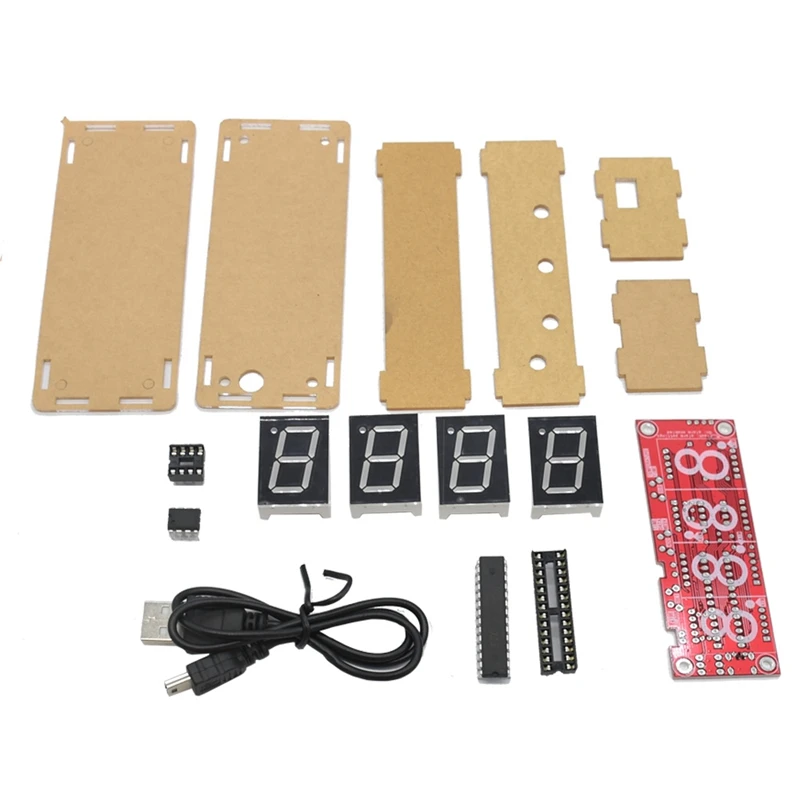 Geekstyle 4-разрядный Ds1302 Led Дисплей Diy Смарт точные часы набор для самостоятельной