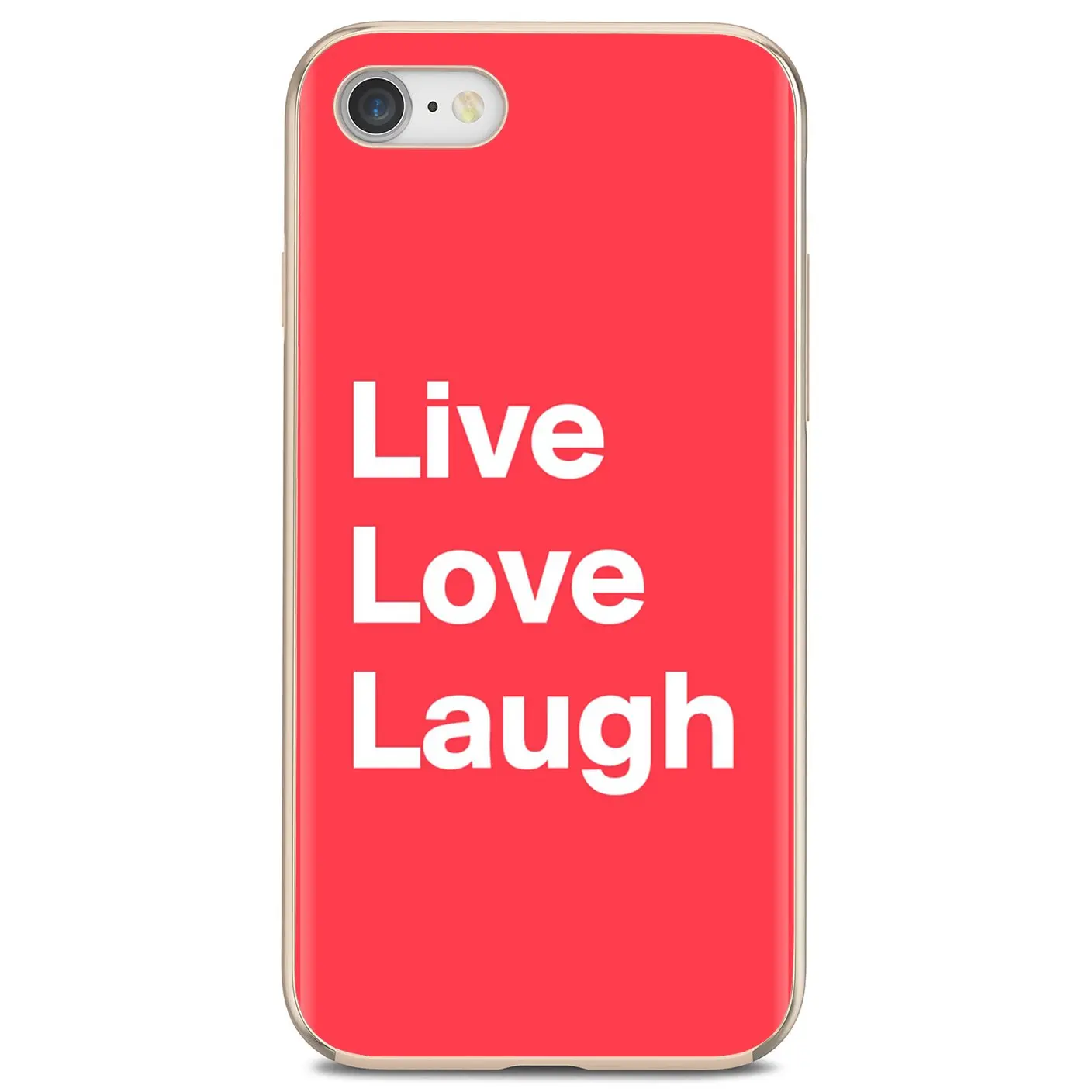 Обожаю. Смех. Мягкий чехол для телефона с цитатами Live Life iPhone 11 Pro 4 4S 5 5S SE 5C 6 6S 7 8X10 XR XS