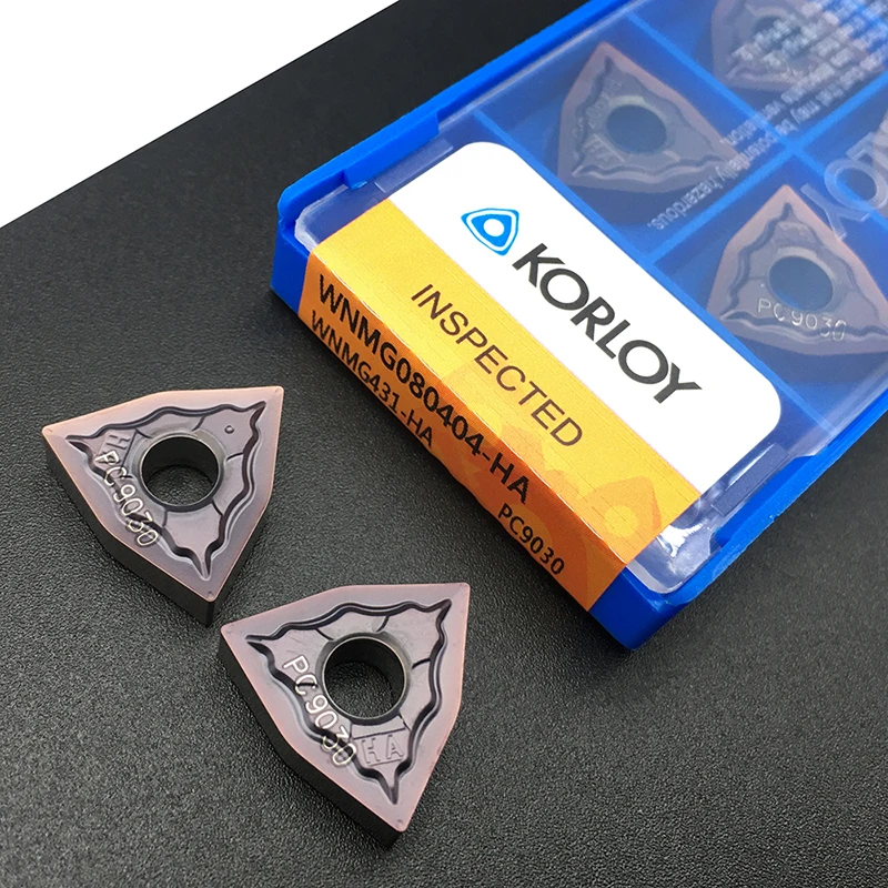 WNMG080404 HA PC9030-Herramienta de torneado externo, insertos de carburo WNMG CNC, cortador de torno de hoja, herramientas de corte CNC Tokarnyy, 10 Uds.