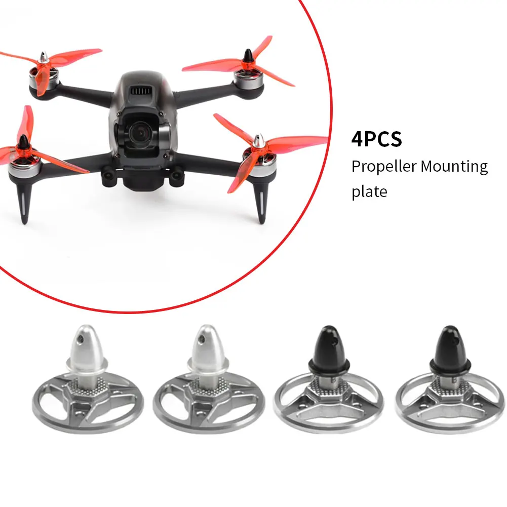 

4pcs Accessories Prop Propeller Mounting Plate With Screws Durable Silver Fit For DJI FPV Combo