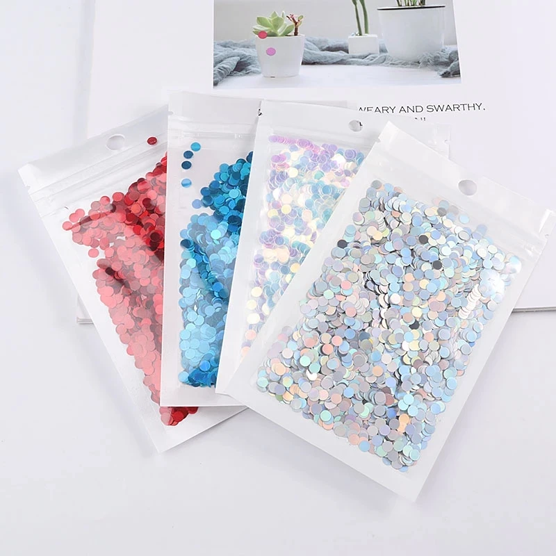 10g/Bag Ultrathin 3mm/4mm Sequins PET Paillettes Laser Sequin DIY 3D Nails Art Wedding Christmas Decoration Confetti Lentejuelas |