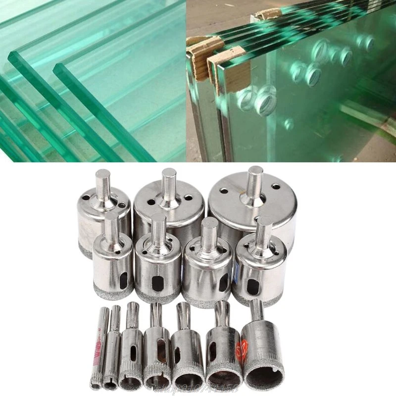 

15Pcs Diamond Cutter Hole Drill Bits Set Glass Ceramic Tile Saw Cutting Tool 6-50mm D22 20 Dropshipping