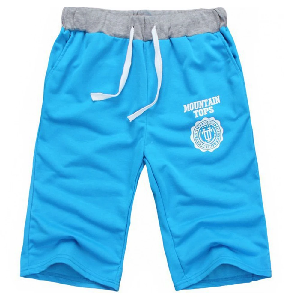 Шорты мужские с эластичным поясом модные штаны для дома и пляжа карманами