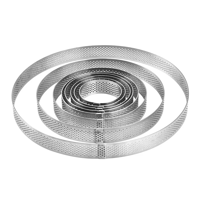 Мини форма для Tart из нержавеющей стали кольцо клетка десерт перфорированная