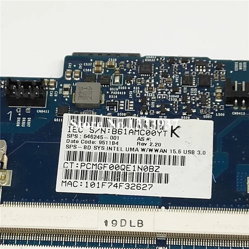 

For HP 4530S Laptop Motherboard 646245-001 646245-601 658340-001 658340-501 MAINBOARD