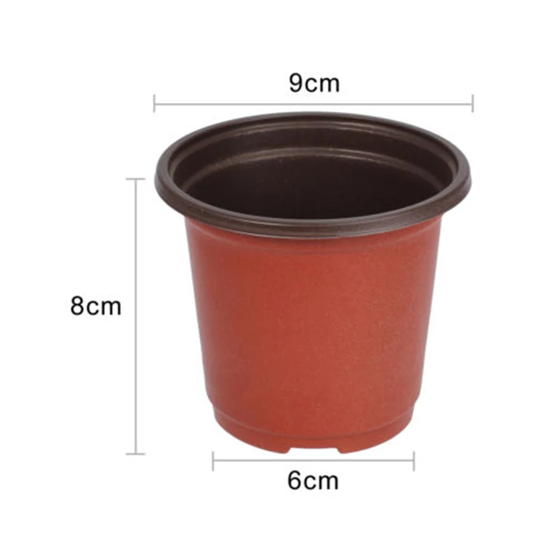

100pcs Plastic Grow Box Fall Resistant Tray Nursery Pots For Home Garden Plant Pot Nursery Transplant Flower Pots