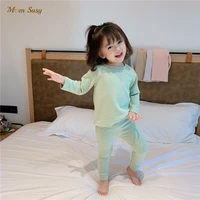 baby boy girl striped pajamas set de velvet infant toddler self heating homothermal sleepwear baby bodysuit home suit 2pcs