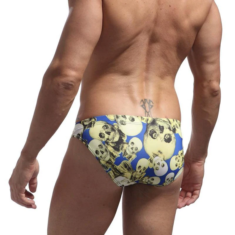 SD38 сексуальные черные синие красные купальники с принтом черепа плавательные