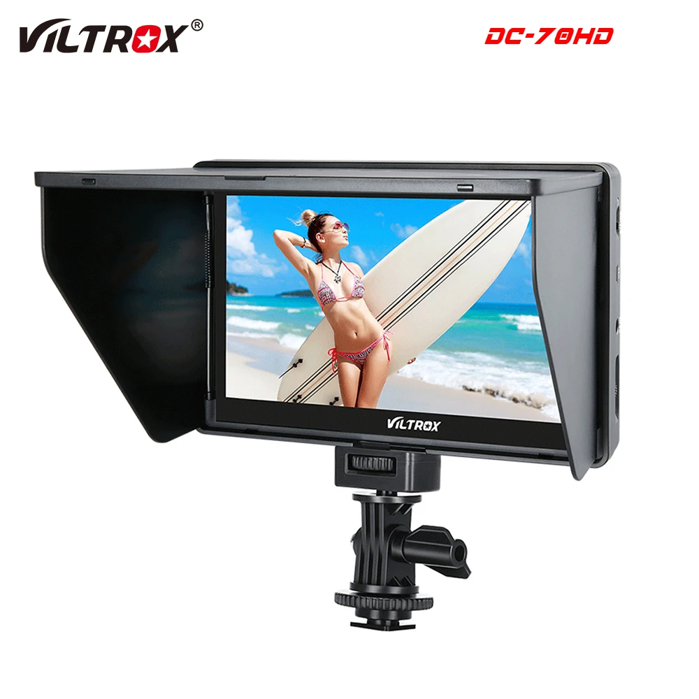 

Viltrox DC-70HD Clip-on 7'' 1920x1200 IPS HD LCD Camera Video Monitor Display HDMI AV Input for Sony Canon Nikon DSLR BMPCC 5DIV