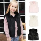 Зимняя куртка из искусственного меха для маленьких девочек, пальто из овечьей шерсти, Детские теплые куртки, детская верхняя одежда, свободные пальто для девочек, Детское пальто