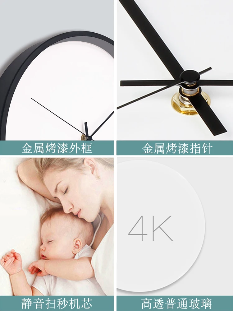 Модные настенные часы для девочек круглые школьные с одним лицом современный