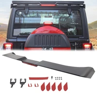 Car 4X4 Off-road Matt Black Rear Wing Spoiler Fit for Jeep Wrangler JK 07-17 for JL 2018-2022 Modified Roof Wing Car Accessories