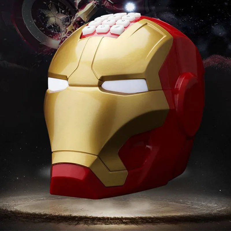 Iron man Большой Железный человек Копилка Marvel денежная Монета коробка Moneybox Alcanscia Creativas большая электронная копилка для детей Vibrato - Цвет: Iron man