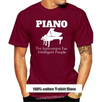 camiseta divertida para hombre y mujer camisa de moda piano instrumento para personas inteligentes