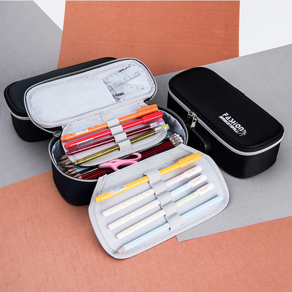 Вместительный чехол карандаш с паролем канцелярская Сумочка для ручек несколько