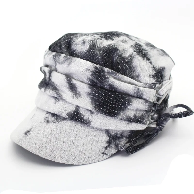 Модная шапка вязаная с капюшоном новая зимняя теплая принтом для пары модная