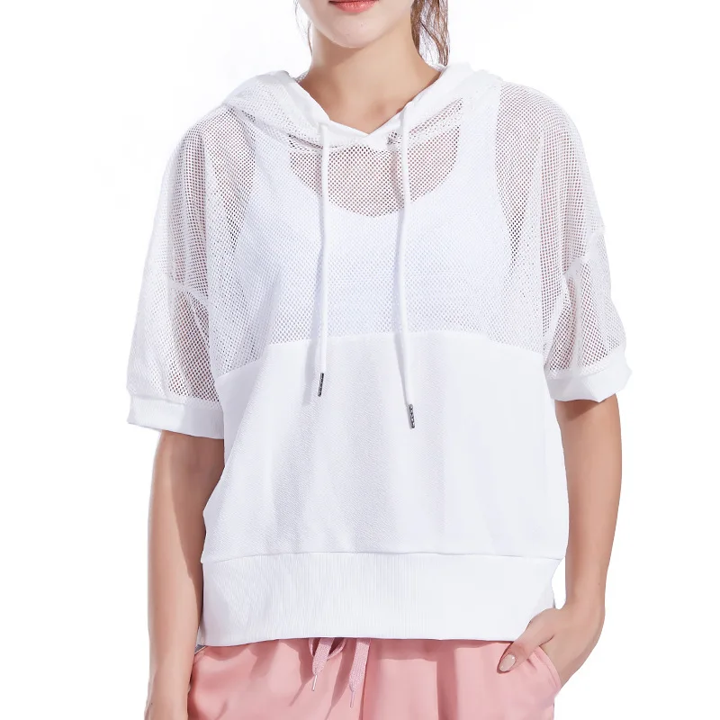 

Mindstream Breathable Sports Short-Sleeved Jacket Quick Dry Anti-Pilling Workout Tops For Women Running Fitness Top Windproof