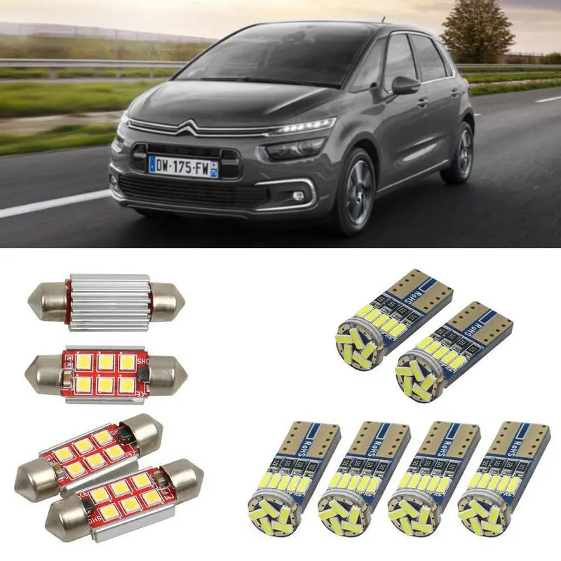 10 шт. Автомобильные светодиодные лампы для citroen c4 space tourer|Сигнальная лампа| |