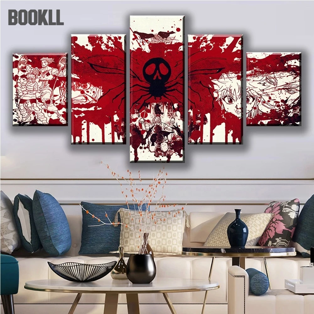 

Canvas Prints Pictures 5 Pieces Hunter x Hunter Anime Painting Home Decoration Modular Poster For Living Room Wall Frame Artwork